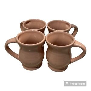 🌈 Vintage Peach coffee mugs set of 4 made by Reading China